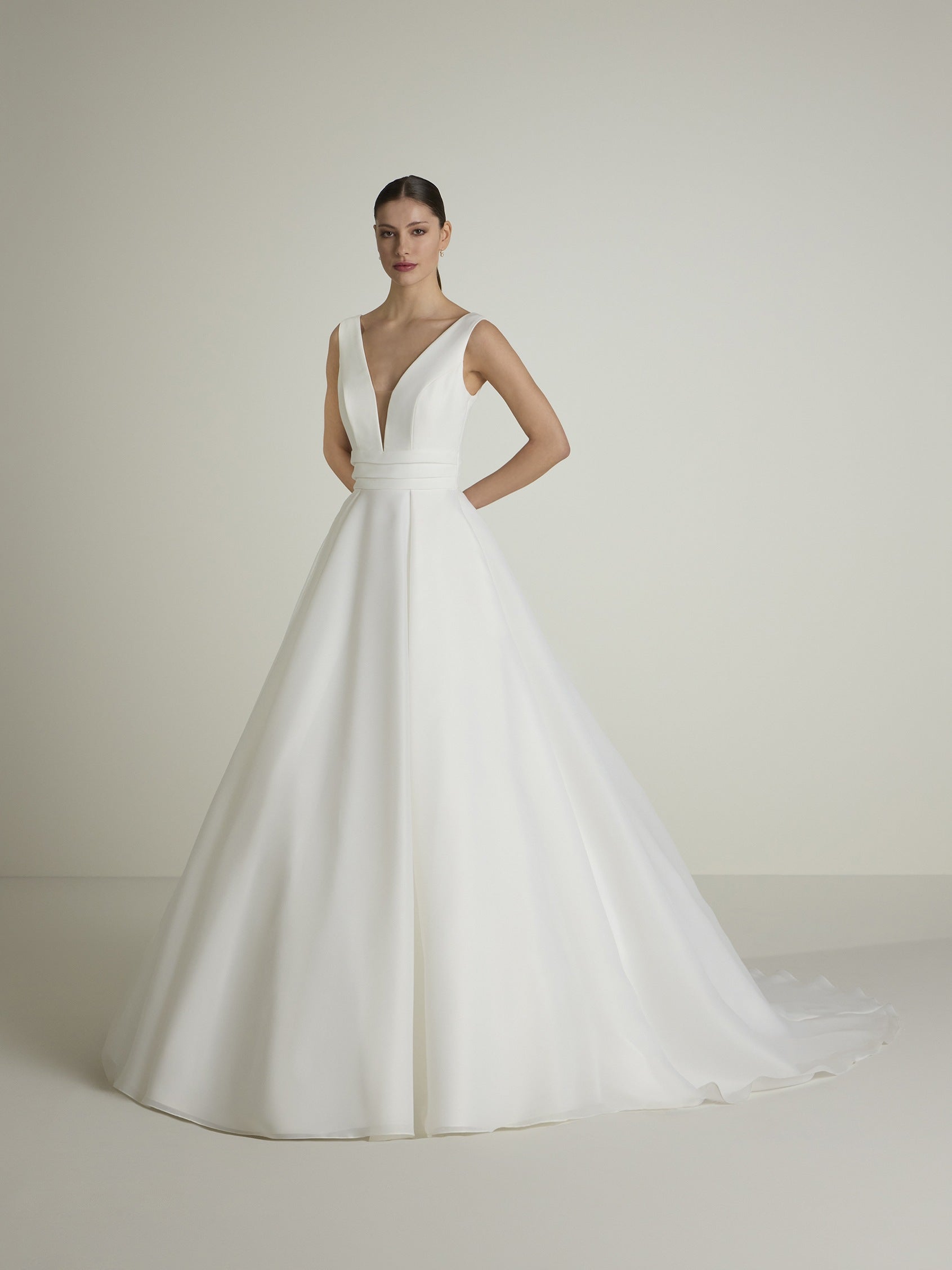 GODDESS Ballgown wedding dress with V neck House of St Patrick