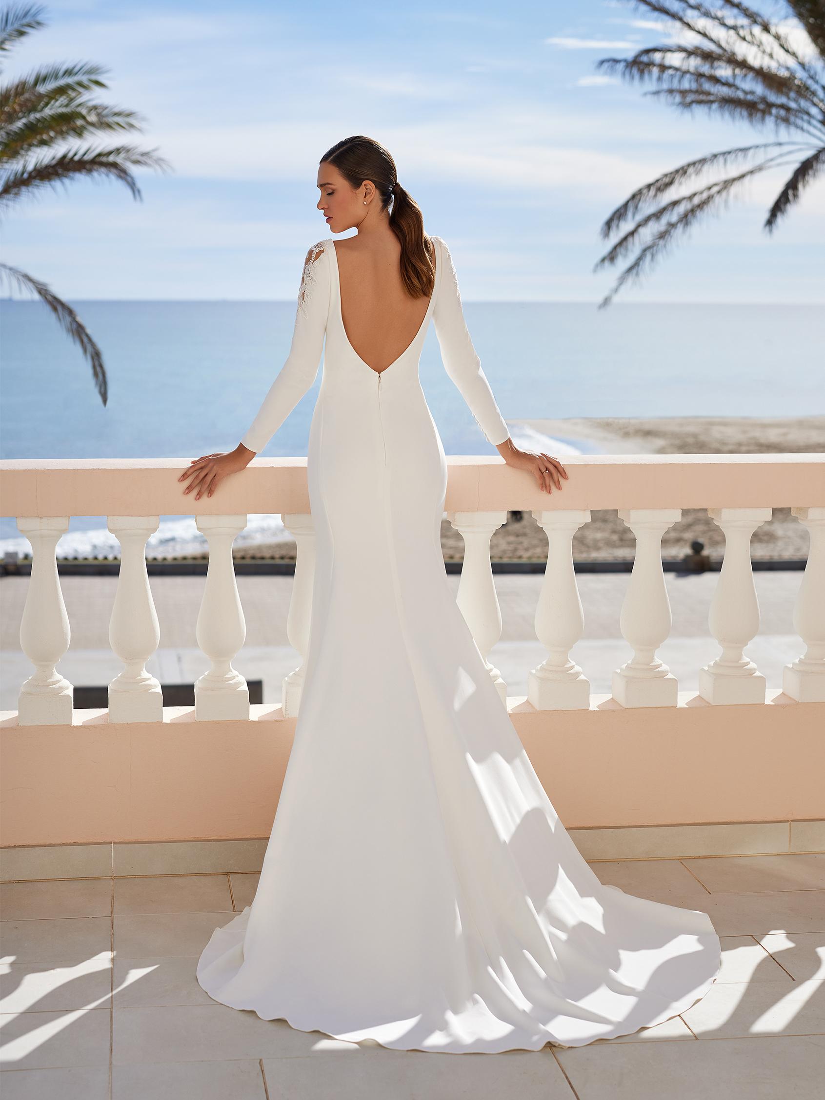 Vestidos de 2025 novia para invierno
